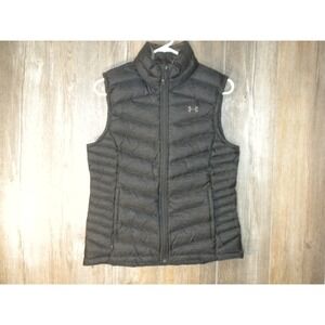 Under Armour ISO Goose Down Vest S Black Storm Pertex Quantum Zip Puffer Outdoor